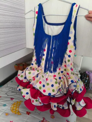 Vestido de flamenca niña lunares (6-12 años)
