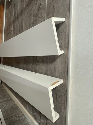 Estantes para cuadros blancos de madera