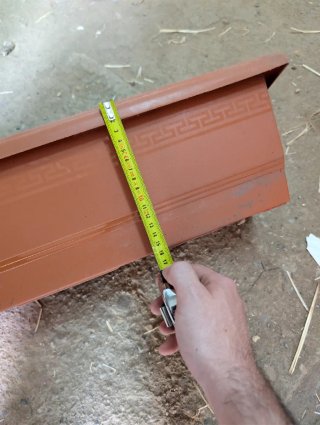Maceteros rectangulares de plástico usados