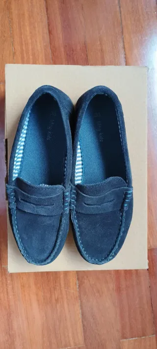 Mocasines niño Mango azul talla 33