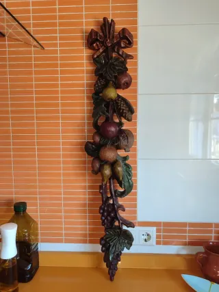 Guirnalda artesanal frutas y lazo
