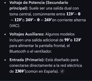 Transformador BRIGMTON amplificador