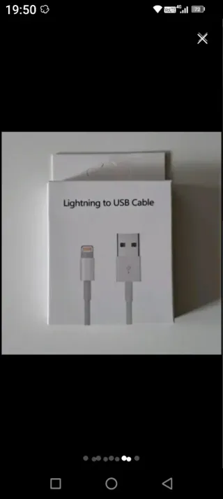 Cable de carga Lightning a USB Apple