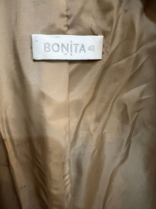Giacca donna Bonita vera pelle effetto marmo oro