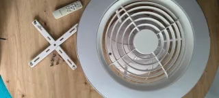 Ventilador MANTRA ALISIO Plata/Blanco