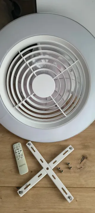 Ventilador MANTRA ALISIO Plata/Blanco