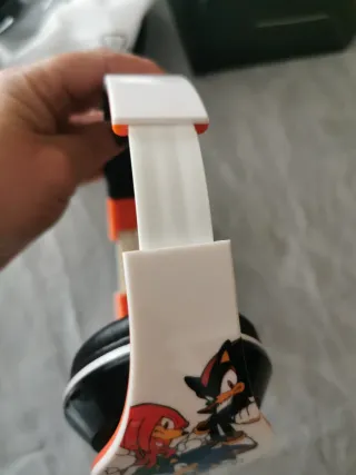 Auriculares Sonic Naranja y Blanco