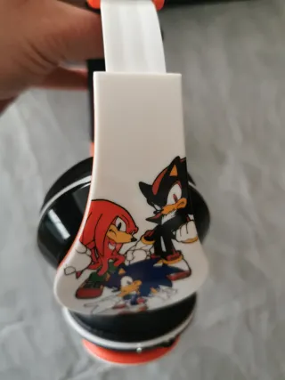 Auriculares Sonic Naranja y Blanco