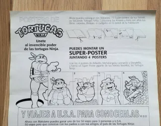 16 Posters Tortugas Ninja 1990 (Completa)