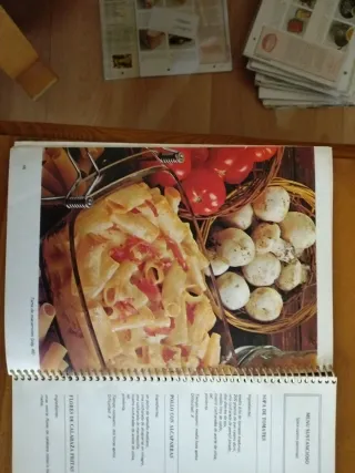 Libro de menús del verano.