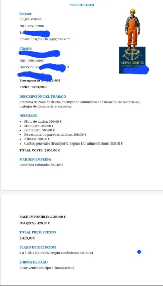 Hacemos baños y todo tipo de reformas