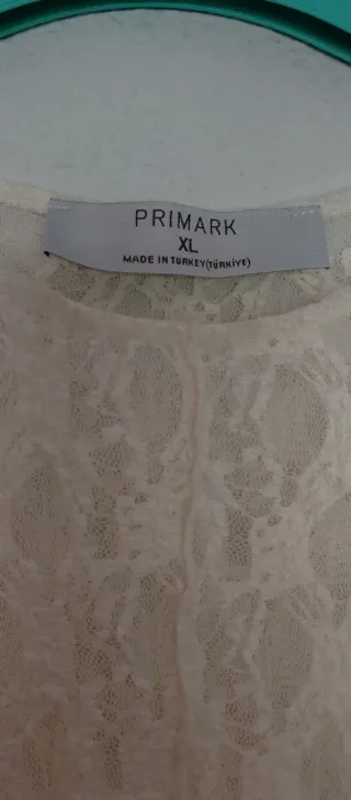 Blusa encaje blanca XL sin estrenar