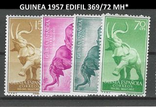 Guinea 1957 Edifil 369/72 MH*