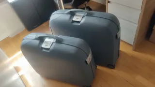 Juego de maletas Samsonite azul/gris