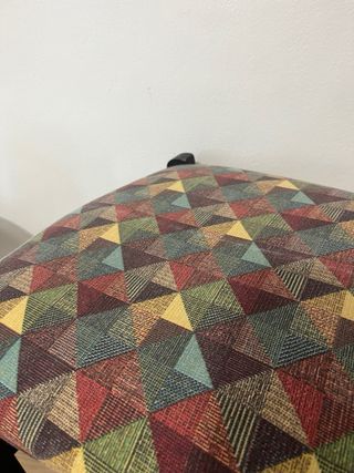 Silla vintage madera tapizada