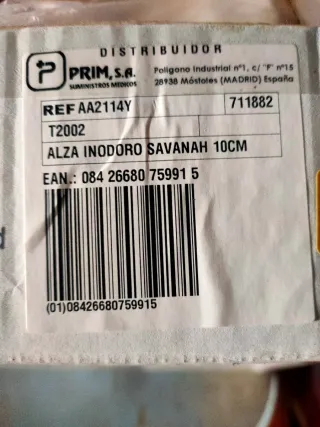 Alza para inodoro Patterson Medical