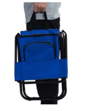 Silla Plegable con Bolsa Isotérmica Azul