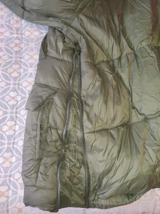 Abrigo acolchado mujer verde