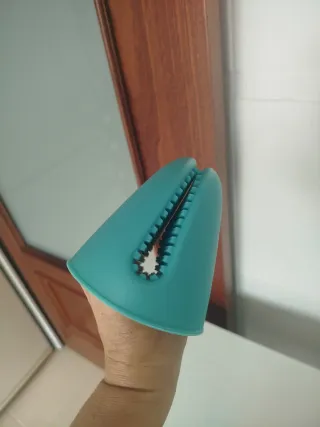 Guante de silicona para cocina color turquesa