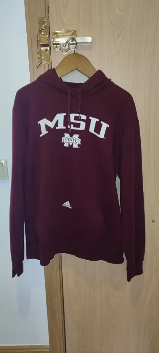 Sudadera Adidas Canguro MSU Morada