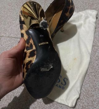 Scarpe con tacco Guess leopardate