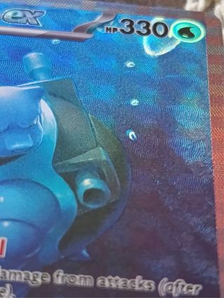 Carta Blastoise EX 330 HP