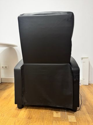 Sillón masaje Homcom Piel Sintética Negro