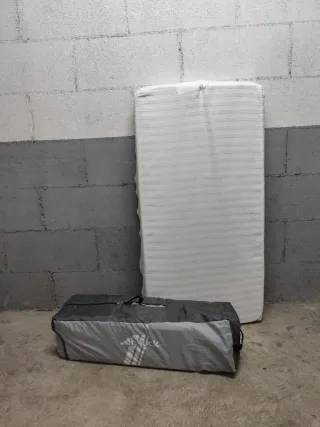 Cuna de viaje Hauck y colchón