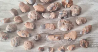 Lote colección de 32 piedras naturales