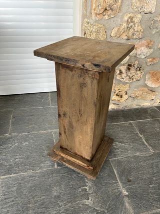 Columna / Peana Vintage Madera