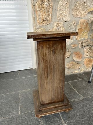 Columna / Peana Vintage Madera