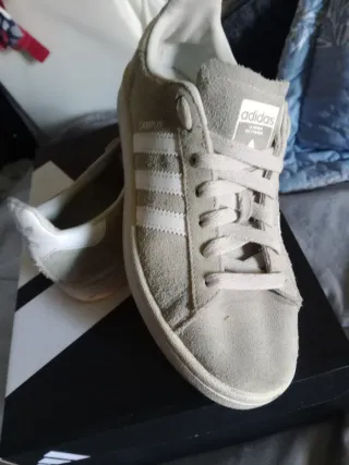 Zapatillas Adidas Campus Beige/Blanco