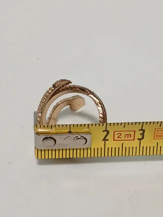 Anillo Serpiente Antiguo Dorado
