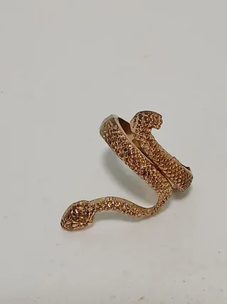 Anillo Serpiente Antiguo Dorado