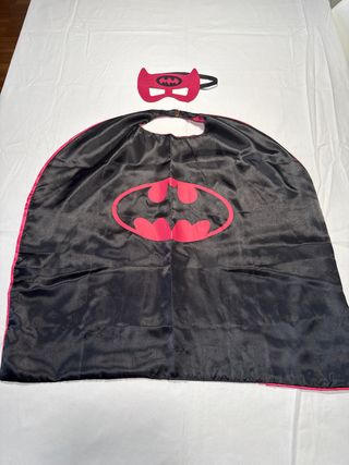 Disfraz Batgirl capa y máscara niña. Talla 4-6