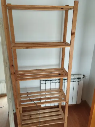 Estantería de madera 4 baldas