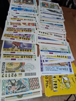 CUPONES ONCE Antiguos  y cupones OID