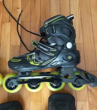Patines en línea y protecciones talla 42