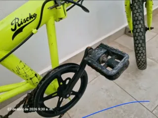 Bicicleta plegable 16" pulgadas amarilla