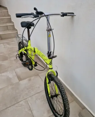 Bicicleta plegable 16" pulgadas amarilla