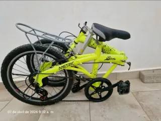 Bicicleta plegable 16" pulgadas amarilla