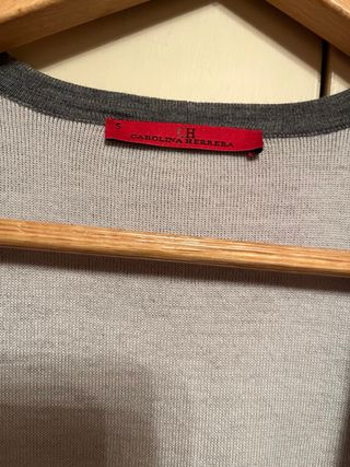 Chaleco CHHC Punto Gris y Blanco Talla Única