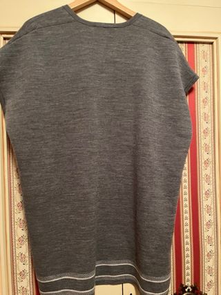 Chaleco CHHC Punto Gris y Blanco Talla Única