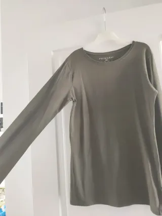 Camiseta manga larga verde Primark