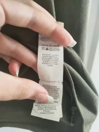 Camiseta manga larga verde Primark