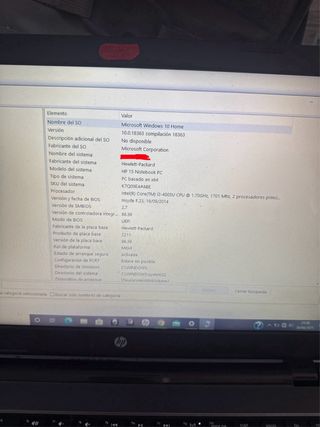 Ordenador portátil HP