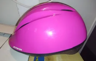 Casco infantil rosa BTWIN KID EDITION