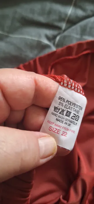 Pantaloni a zampa Cirvy color ruggine