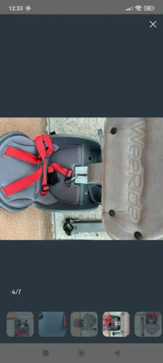 Silla Portabebés WeeRide para Bici + Silla trasera