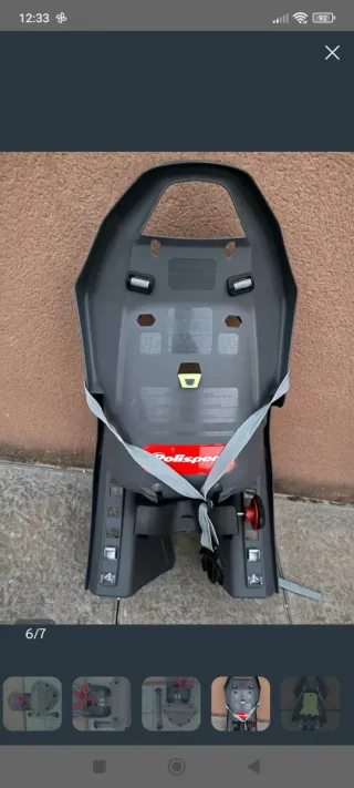 Silla Portabebés WeeRide para Bici + Silla trasera